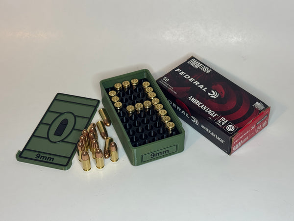 9MM Ammunition Storage Box - 50 Rounds